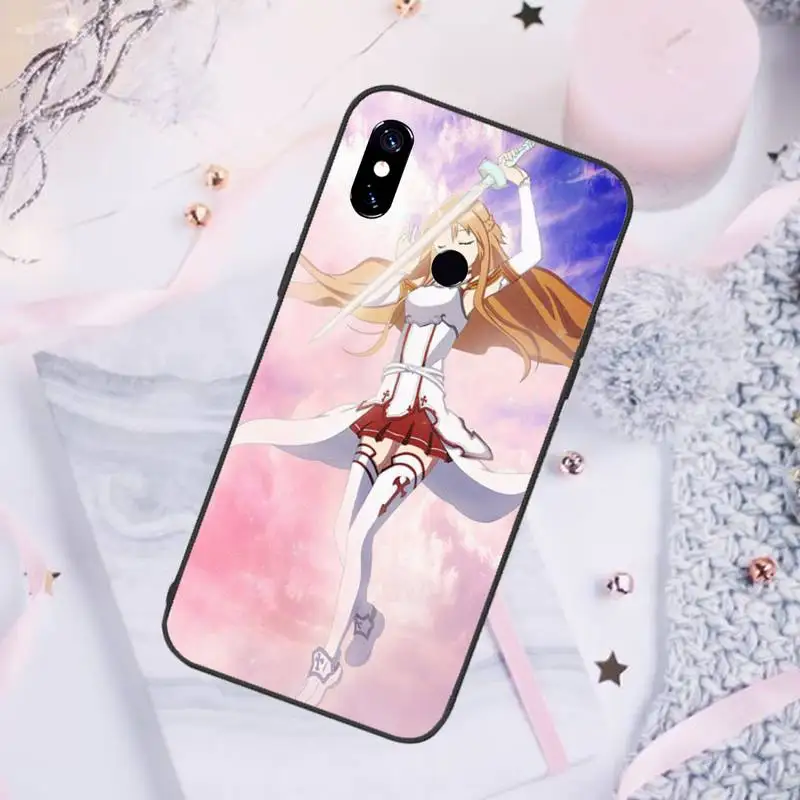 

Sword Art Online Coque Phone Case For Xiaomi Redmi note 7 8 9 pro 8T 9S Mi Note 10 Lite pro