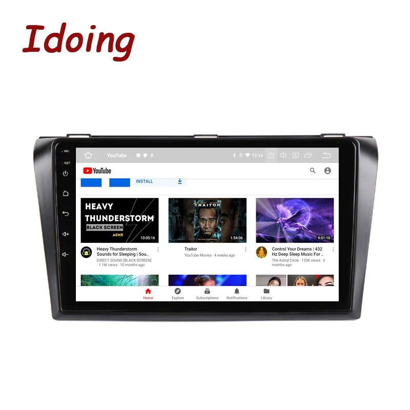 Idoing 9 &quotPX6 автомобильный Радио Мультимедиа Android видео плеер навигация GPS для Mazda 3 1