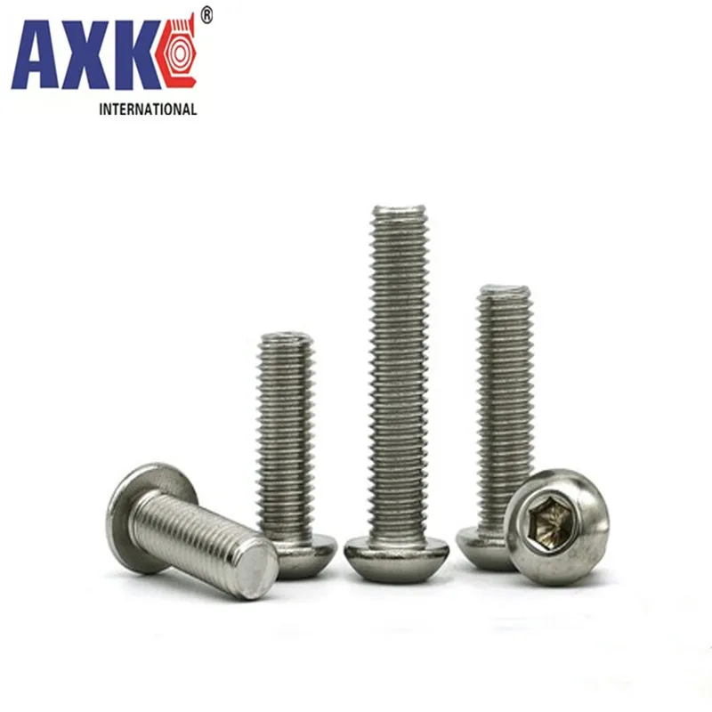 AXK 10 шт. M5 304 пластина из нержавеющей стали с шестигранной головкой шурупы