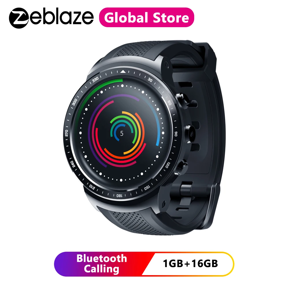 Zeblaze Thor PRO 3G GPS Smartwatch 1 53 дюйма Android 5 MTK6580 0 ГГц Гб + 16 ГБ умные часы BT 4 носимые