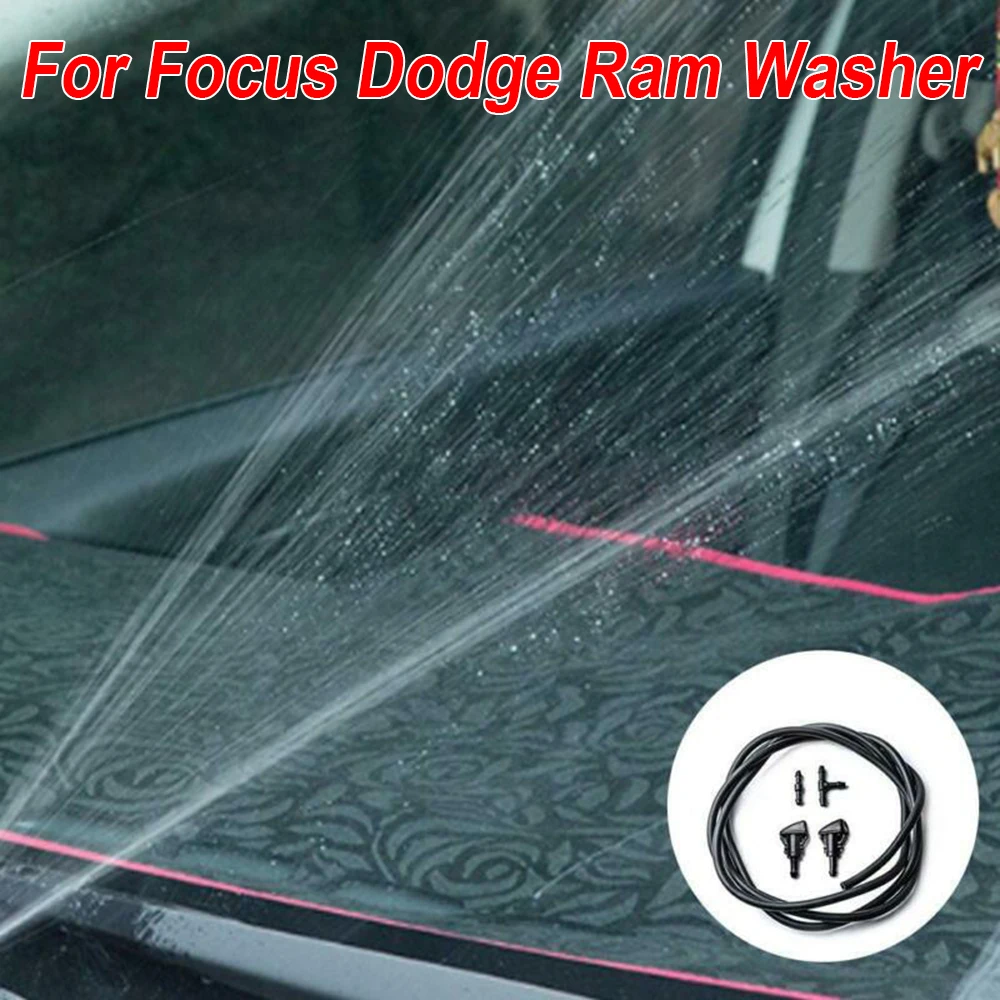 

Washer Windshield Nozzle Wiper 5pcs Accessory Black Car For Focus Dodge Rams Set