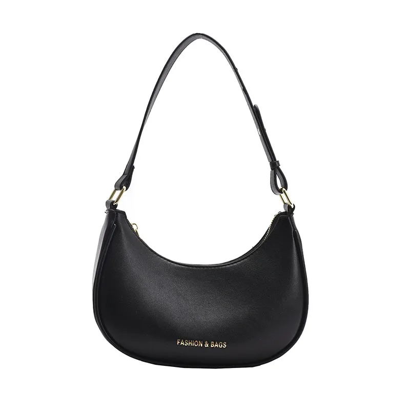 

BEN BALLER Women Simple Underarm Baguette Bags 2021 New Fashion Solid Color Single Shoulder Bag Green All-Match Top-Handbags
