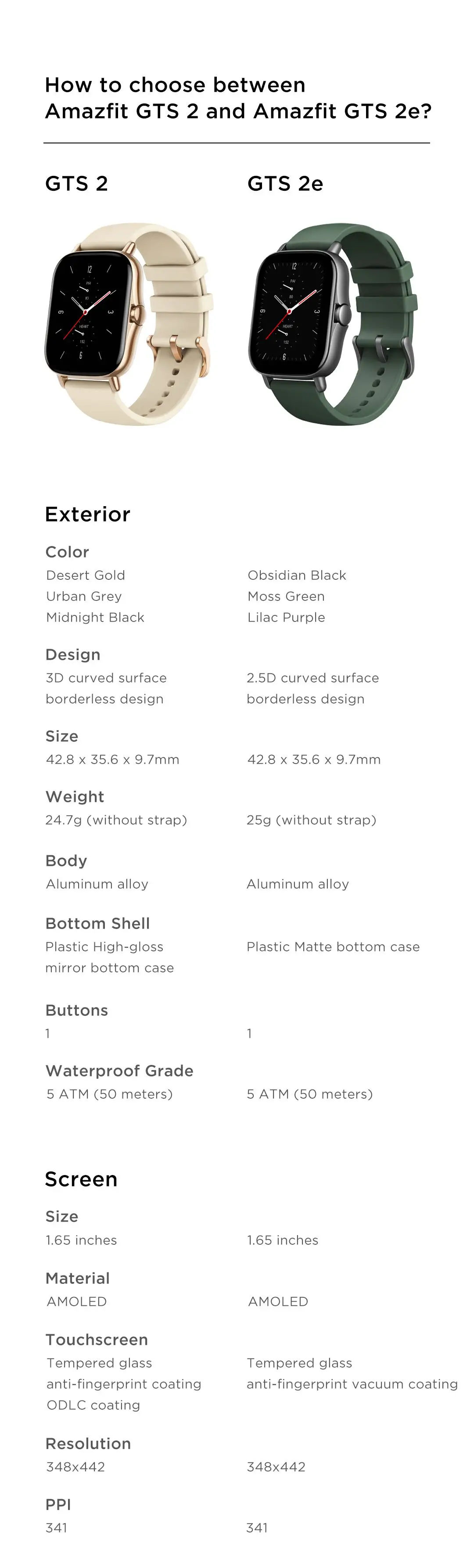 Original versão global amazfit gts 2e smartwatch