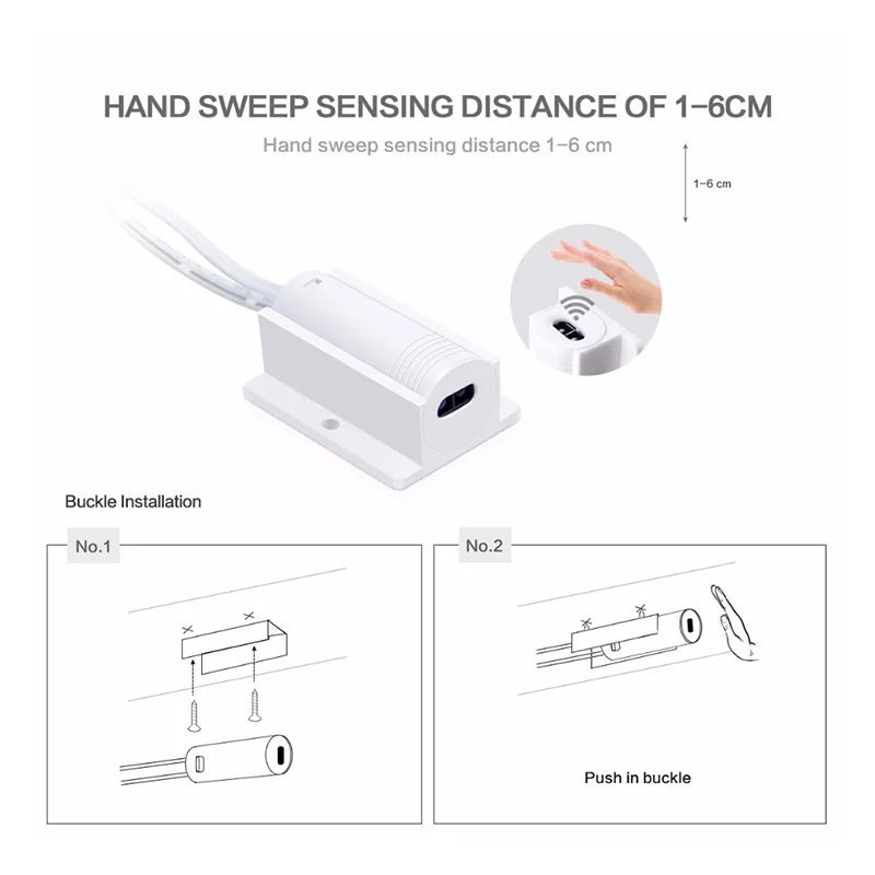 12 В 60 Вт датчик движения рук дверной ИК переключатель светодиодный светодиодные