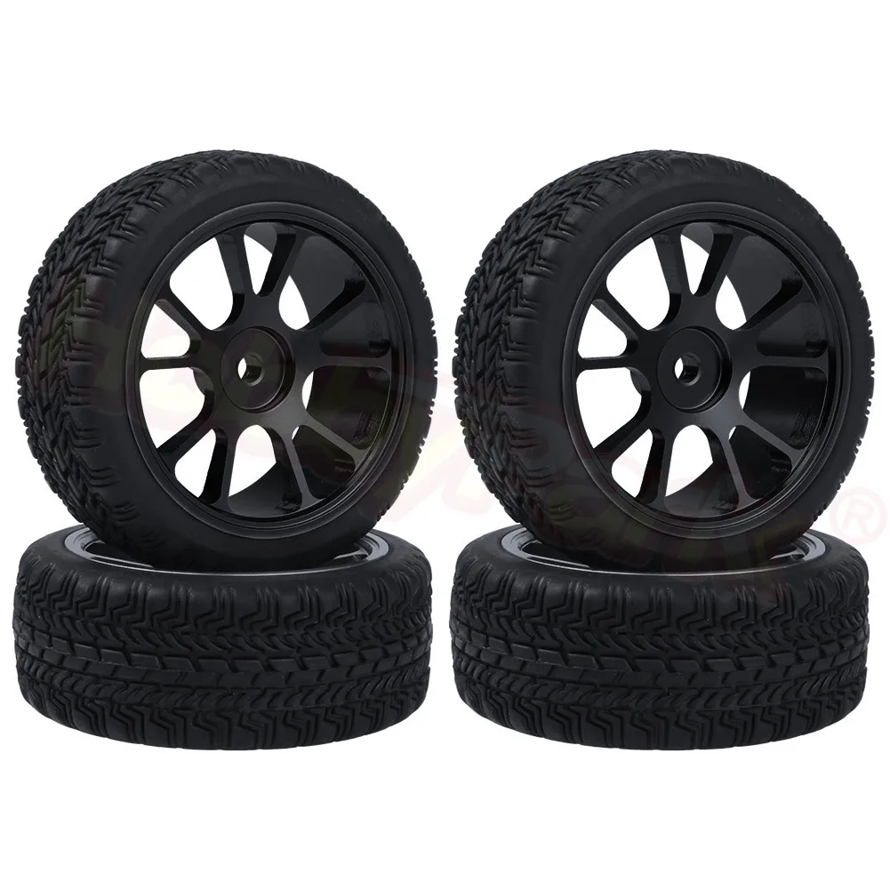 Type 1 Black 7934 4 шт. 7 мм концентраторы RC автомобильные колеса и шины для WLtoys A959 A949 A969 A979 A959B A969B A979B 1/18 RC Запасные части для автомобиля - Цвет: Type 1 Black 7934