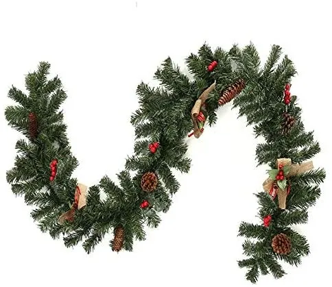 Рождественский ротанговый фонарь длиной 1 8 м рождественское зеленое ротанговое