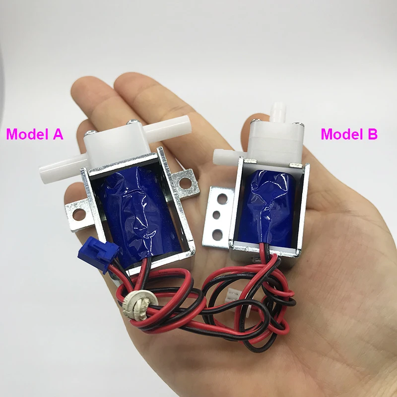 Миниатюрный Электрический электромагнитный клапан DC 12 В нормально закрытый
