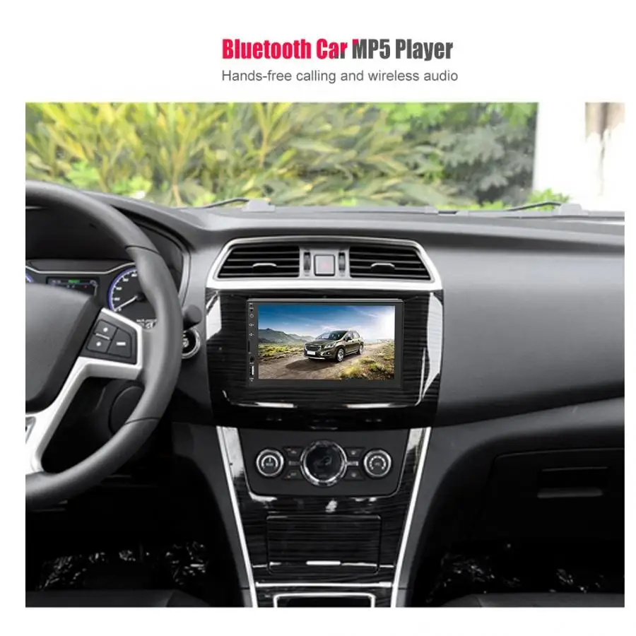 Музыкальный плеер 7 &quotдвойной 2 Din автомобильный стерео MP5 USB/TF/AUX/FM Bluetooth 4 0