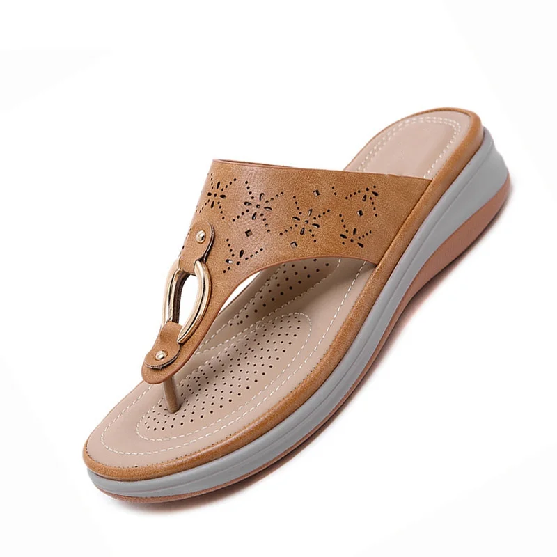 HOVINGE сандалии на платформе большого размера китайские пляжные шлепанцы