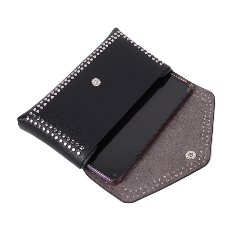 Женская поясная сумка с заклепками повседневная из искусственной кожи женские