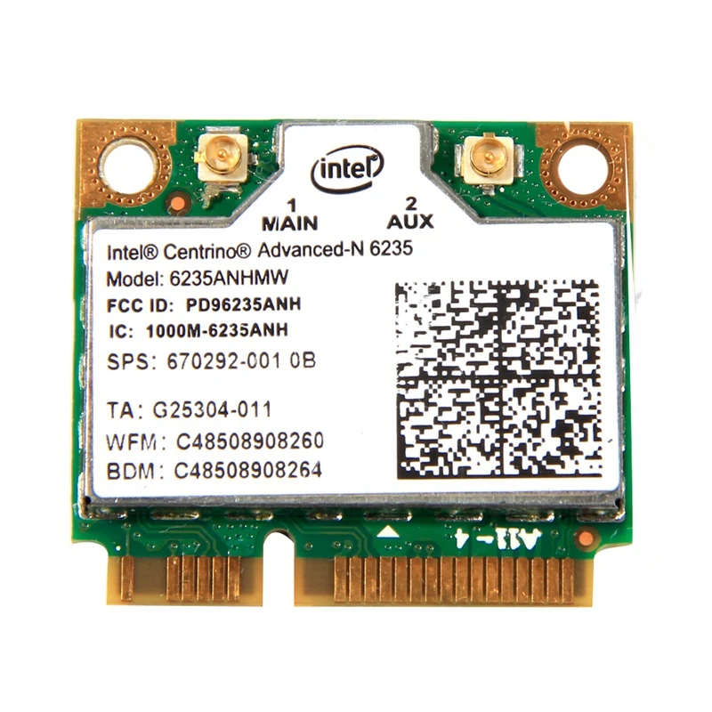 Двухдиапазонный 300 Мбит/с беспроводной Bluetooth 4,0 для Intel mediino Advanced-N 6235 6235ANHMW Половина мини PCI-E Wifi карта 802.11Agn