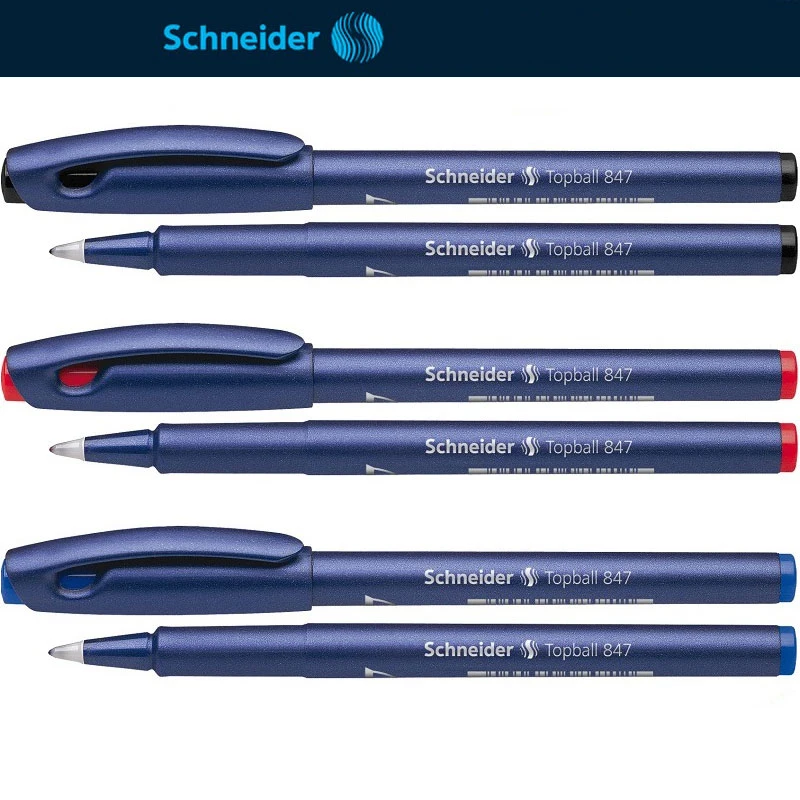 

1pc German Schneider TOPBALL 847 0.5mm Gel Pen Elastic Plastic Nib Press Signature Pen Writing Smooth Student Exam Supplies
