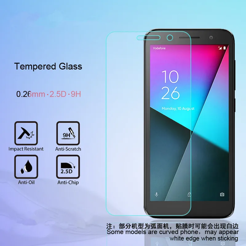 

3 PCS 2.5D Full Cover 9H Matte Tempered Glass For Vodafone Smart E9 Matte Screen Protector Film Anti Fingerprint Frosted Glass