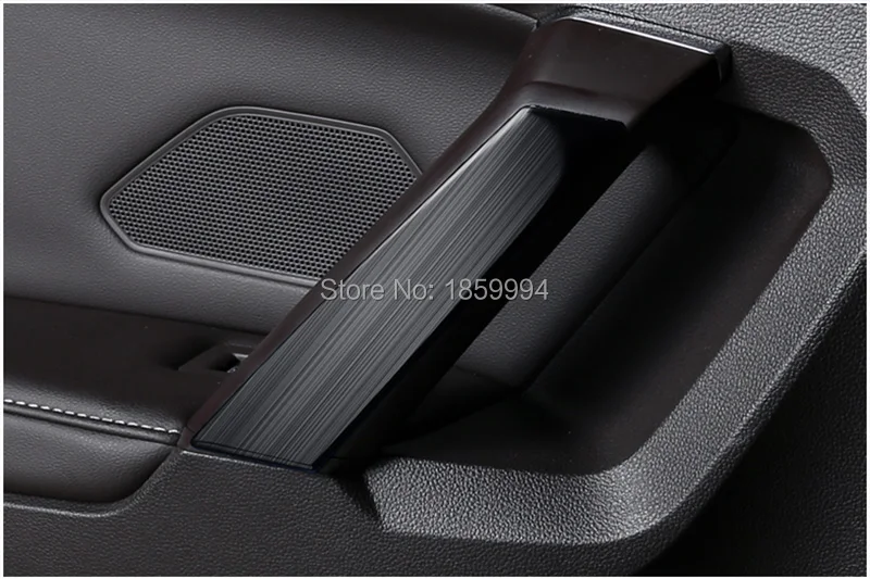 

Car Interior door handle column decoration sticker black hairline finish For 2017-2022 vw tiguan MK2