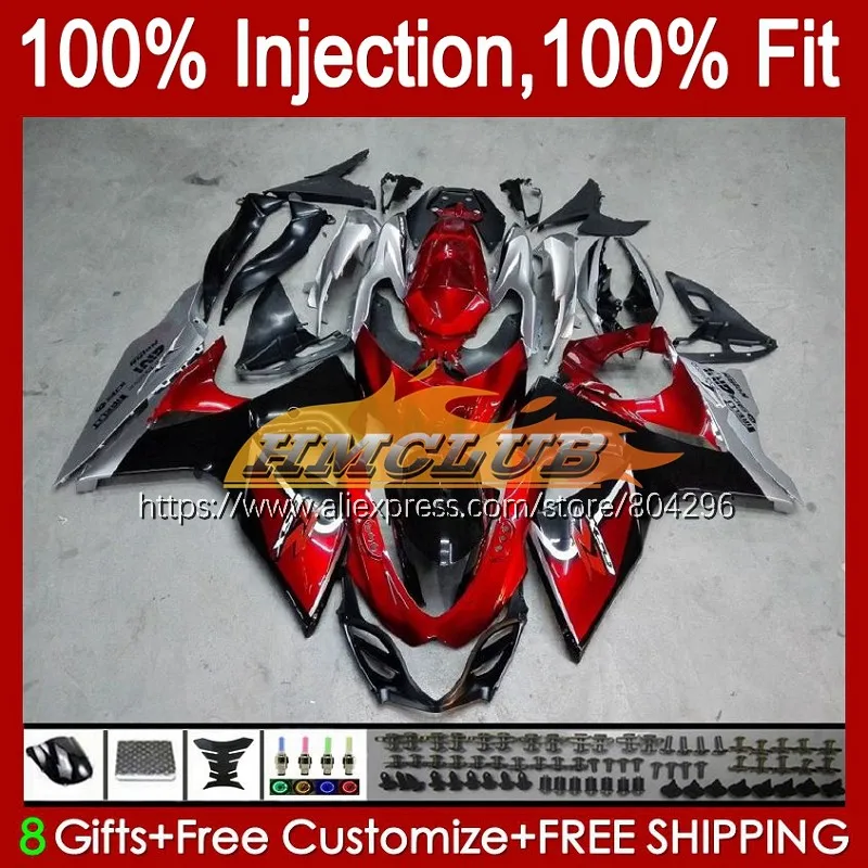 

Injection Dark red hot K9 For SUZUKI GSXR1000 GSXR 1000 09 10 11 2012 2013 2014 36No.2 GSXR-1000 2009 2010 2011 12 13 Fairings