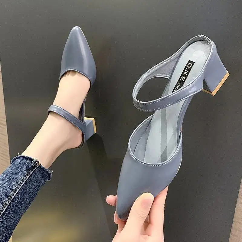 

Туфли-лодочки Cresfimix женские, Повседневные Удобные, с острым носком, на высоком каблуке, без застежки, темно-синие, красные, C9079