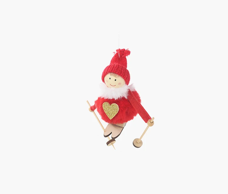 

CGIILS 6PCS Christmas Angels Decor Christmas Tree Pendants Ski Doll Christmas Tree Pendant