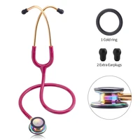 portable professional cardiology stethoscope double sided stethoscope medical equipment nurse doctor stethoscope equipo medico