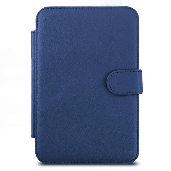 Folio Kindle 6 дюймов клавиатура из искусственной кожи чехол для Amazon Kindle 3 электронная книга Магнитная крышка+ ручка для экрана в подарок - Цвет: dark blue