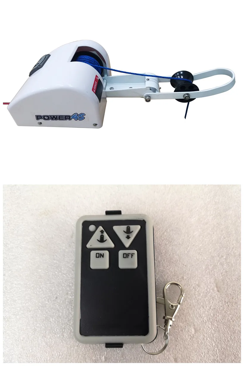Бесплатная доставка 12 В беспроводная анкерная лебедка с дистанционным