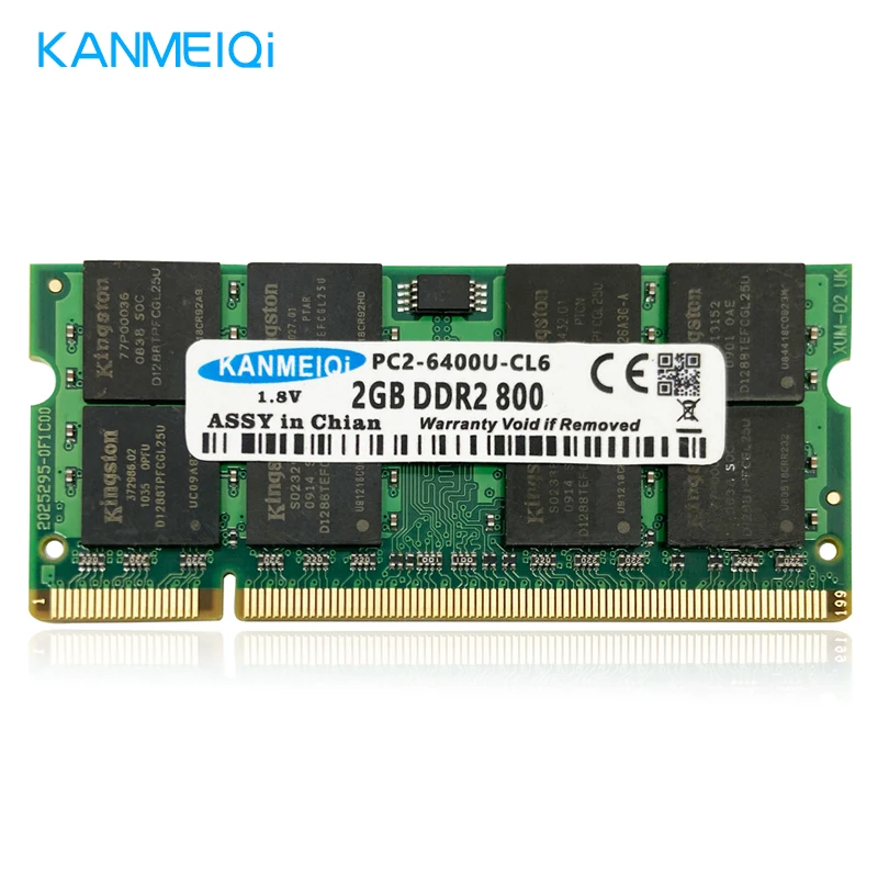 KANMEIQi оперативная память ddr2 2 Гб 667 МГц/800 МГц ноутбук Тетрадь 1 8 v 200pin SODIMM памяти