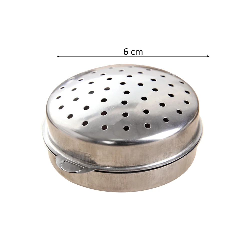 Stainless Steel Soup Seasoning Box Spice Infuser Pepper Strainer Filtering Tool Kitchen Gadget (Large Size) |
