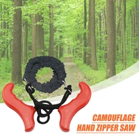 collapsible portable chain saw adjustable anti slip handle hand pull wood cutting chainsaw outdoor survival emergency tools
