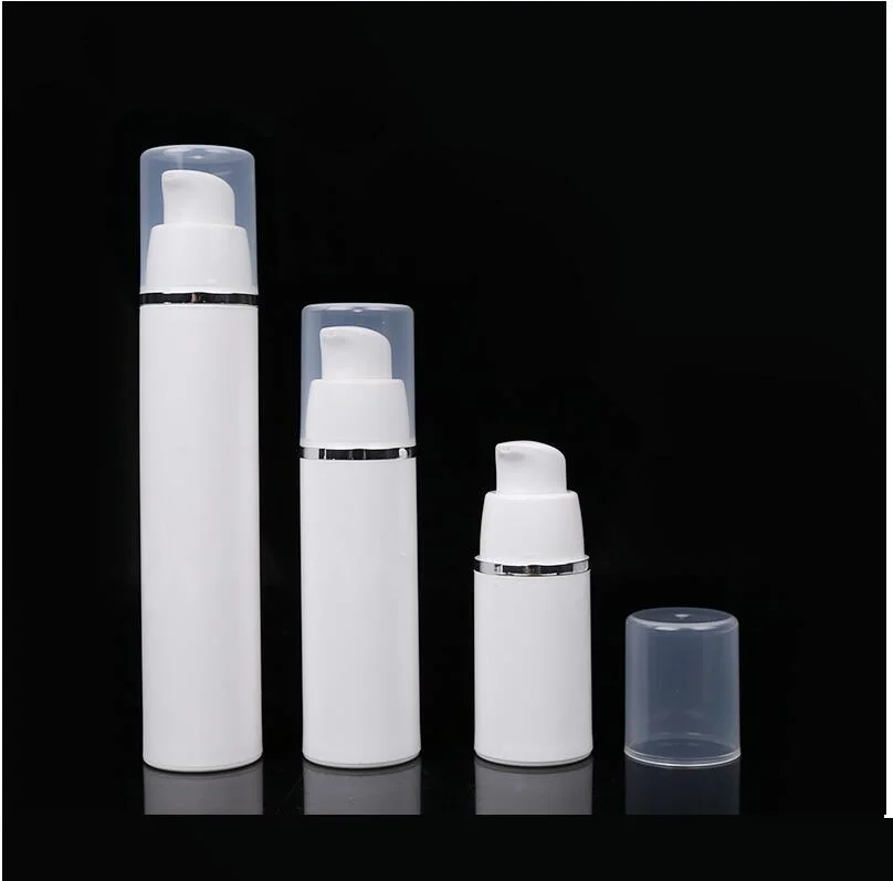 Белый вакуумный насос без воздуха объемом 50 мл пластиковая бутылка
