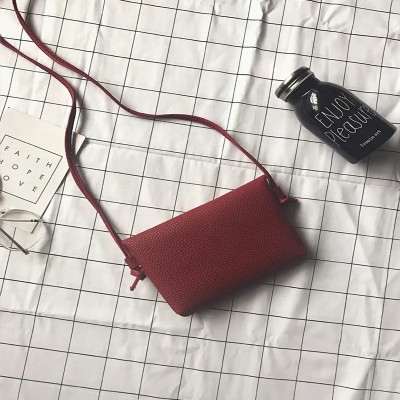 Женская сумка из искусственной кожи для отдыха корейская женская на плечо мини