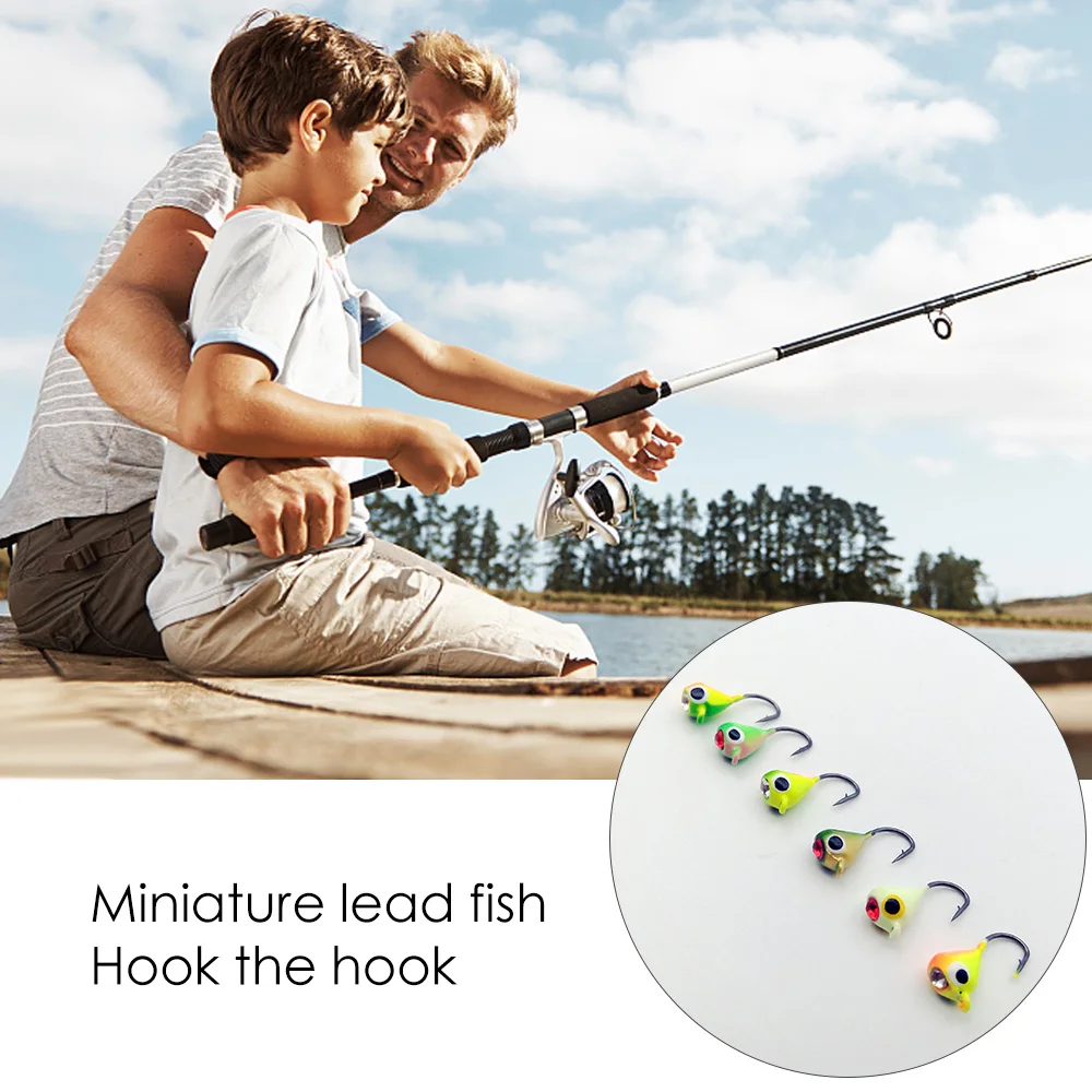 

54Pcs Fishing Lure Winter Ice Fishing Hooks Hard Bait Fishing Pesca Tackle Isca Artificial Bait Crankbait With Boxes