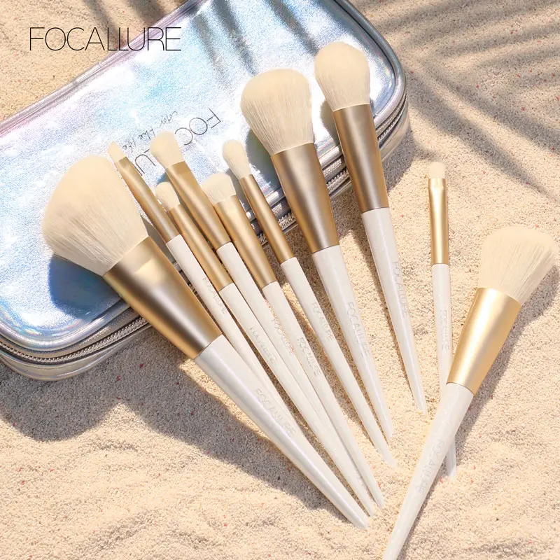 FOCALLURE 12 шт. набор кистей для макияжа Снежный эльф Профессиональный подходит