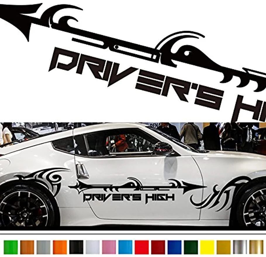 

2PC Universal Side Skirt Car Door Sticker Decal Automobiles Auto Accessories