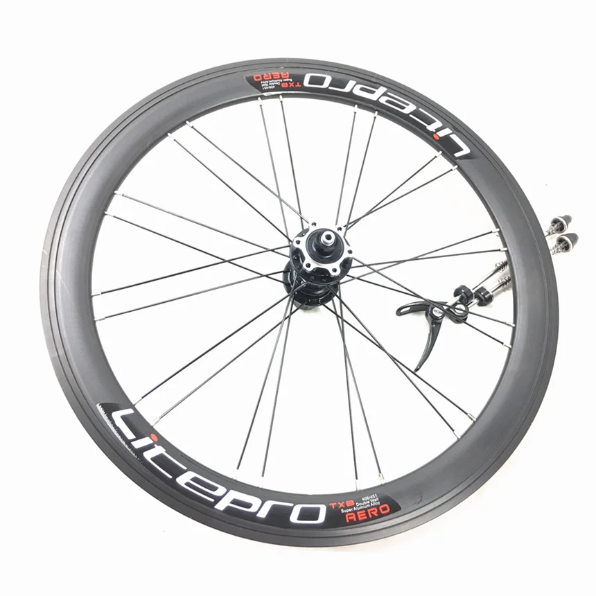 Billig Litepro AERO TXB 11Speed Laufradsatz Hohe Felge 20 Zoll 451 Disc V Brems Faltrad Räder Für Dahon Fnhon P8 Fahrrad