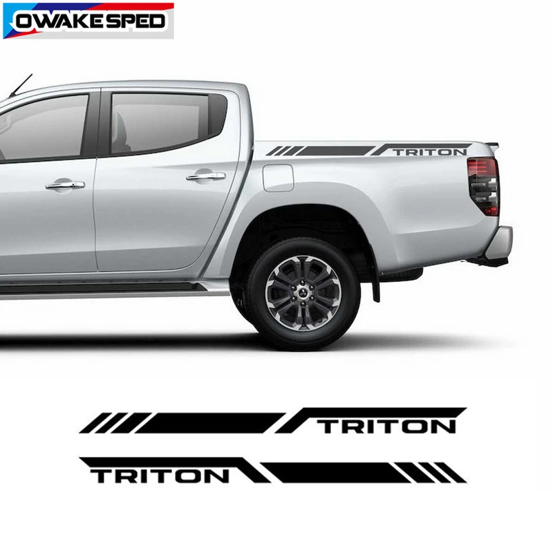 Triton гоночные спортивные полосы для Mitsubishi L200 украшение багажника наклейка