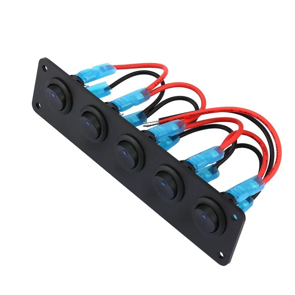 Новый 5 банд 12 В кулисный переключатель для автомобиля морской лодки