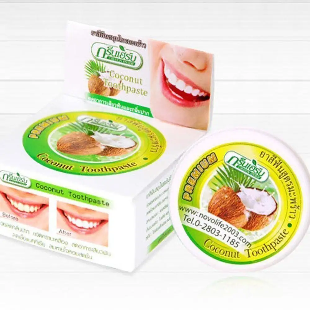 Травяная тайская зубная паста Dentifrice травы отбеливание зубов порошок натуральная