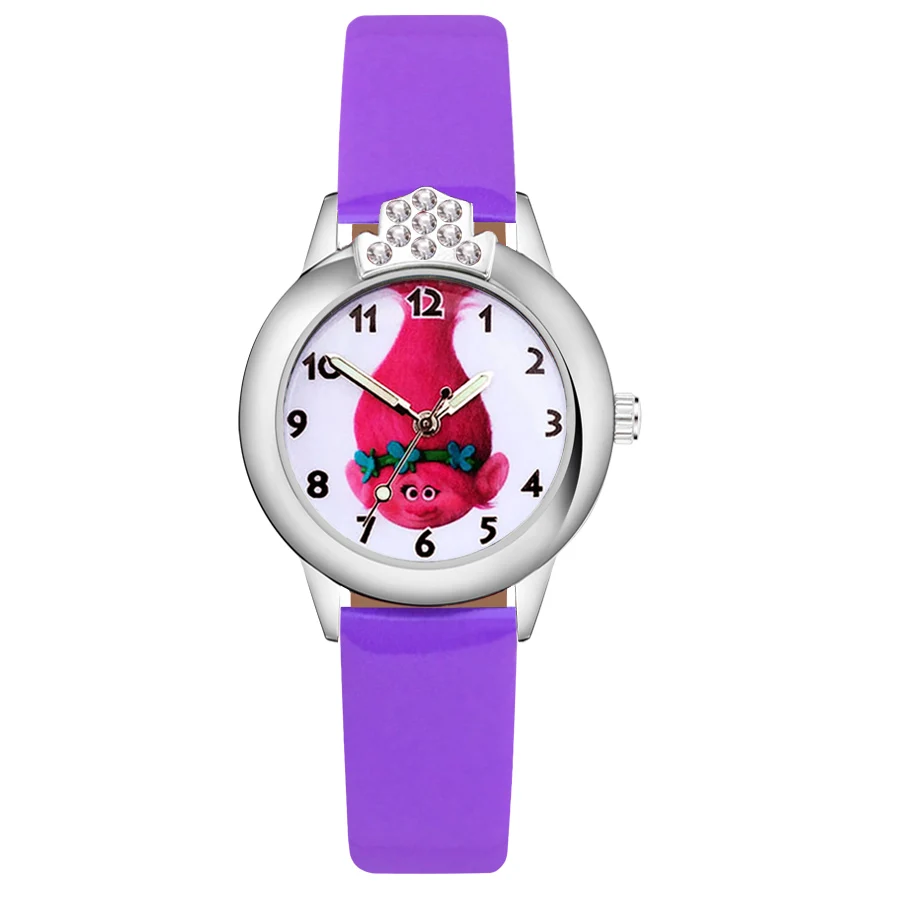 С милым мультипликационным принтом тролли с украшением в виде кристаллов