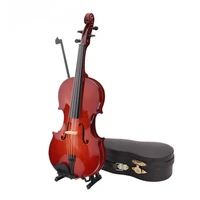 mini violin model miniature classical violin replica decoration display mini musical instrument ornaments with stand case