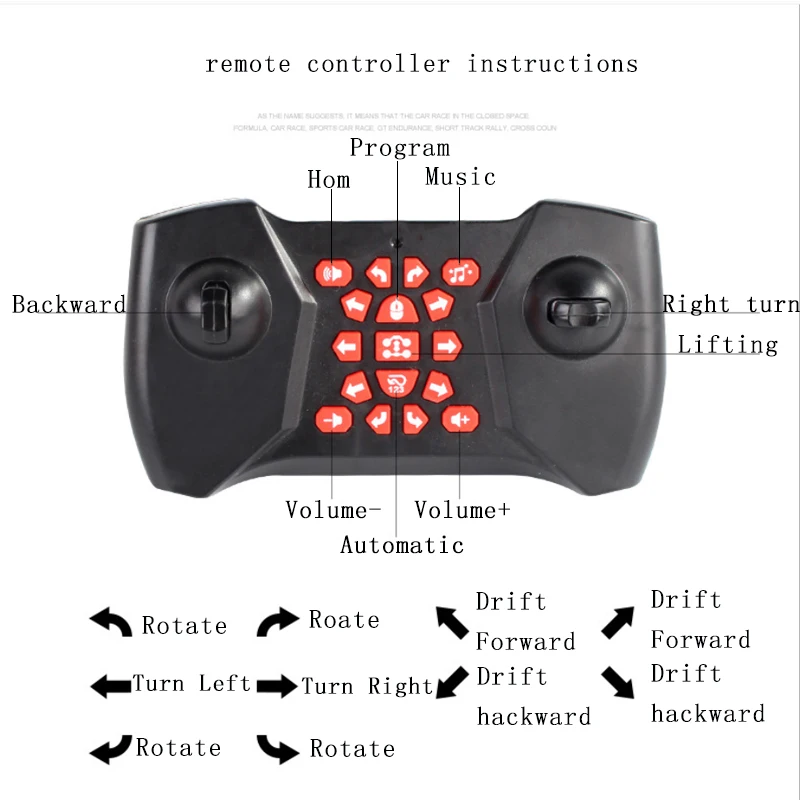 Радиоуправляемый автомобиль 4wd крутящийся внедорожник светильник ка дрейф