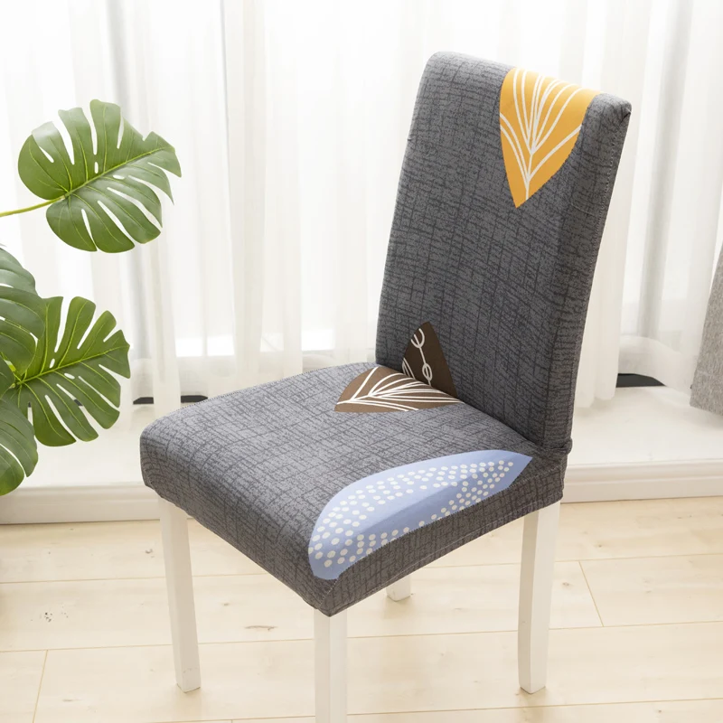 1 шт. 2021 новая съемная печать Спандекс стретч-чехол на стул с эластичной лентой для ресторана, свадьбы, банкета и обедов в отеле.