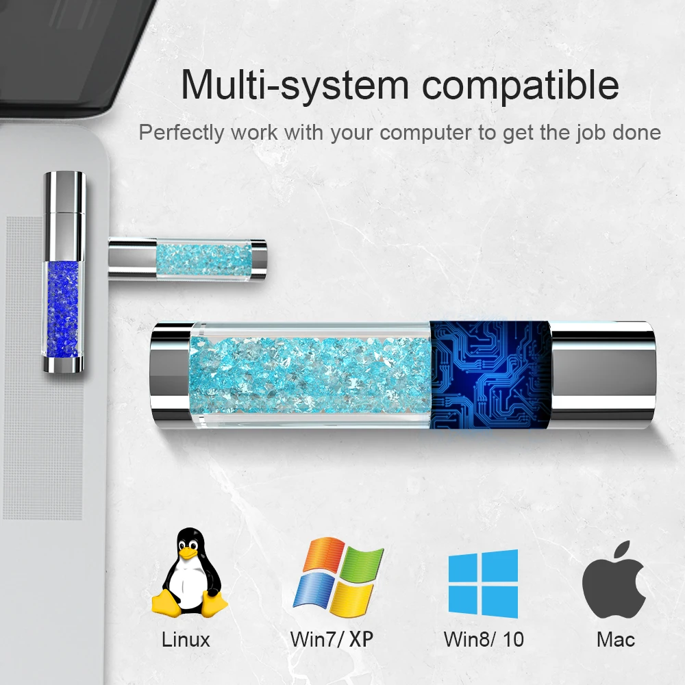 Usb флеш накопитель в металлическом корпусе 8 ГБ 16 32 64 ГБ|u disk|metal rectangle64gb usb |