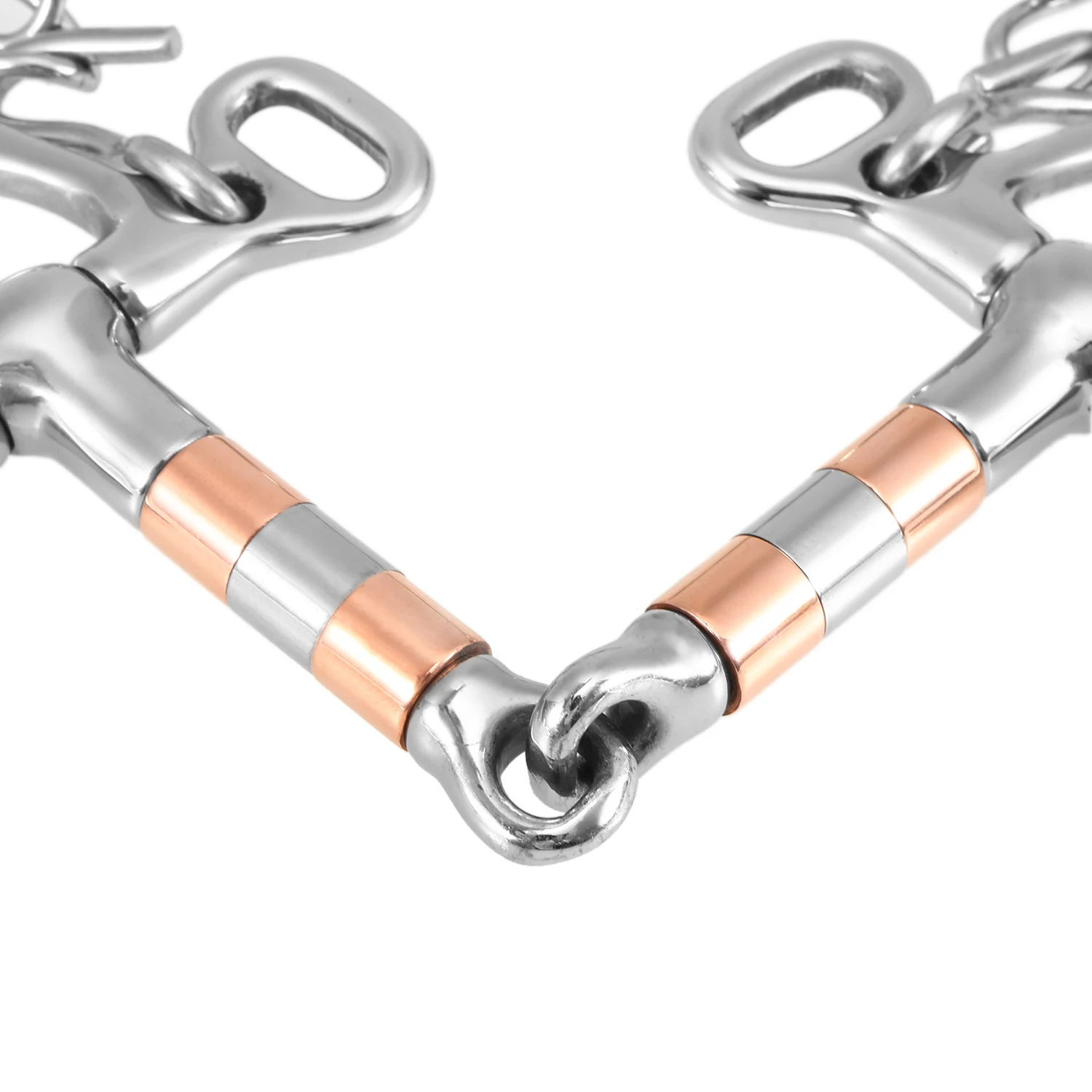 Конский бит из нержавеющей стали шарнирный роликовый наконечник Kimberwicke цельный