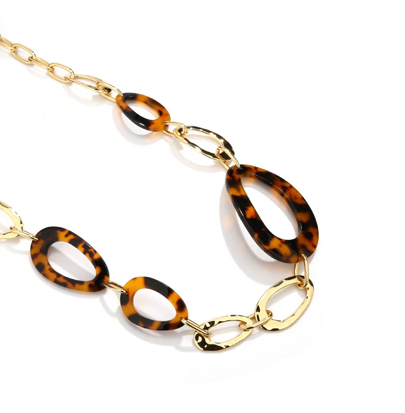 Длинная цепочка для свитера женские подвески &quotЛеопард&quot ожерелье s ювелирные