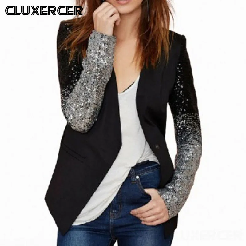 Размера плюс Сезон весна-осень Женская пиджак женское платье с длинными рукавами