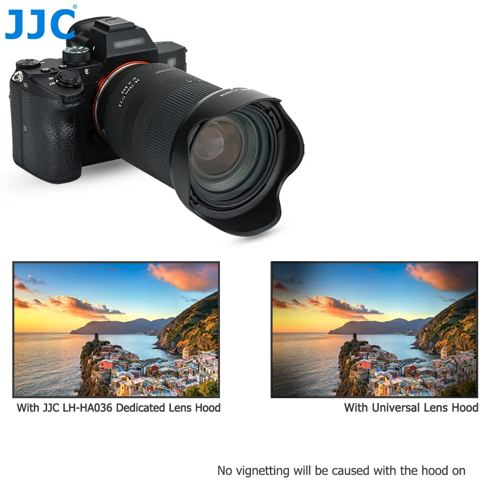 JJC Цветочная бленда для объектива Tamron 28 75 мм f/2 8 Di III RXD (модель: A036) Заменяет HA036 ABS