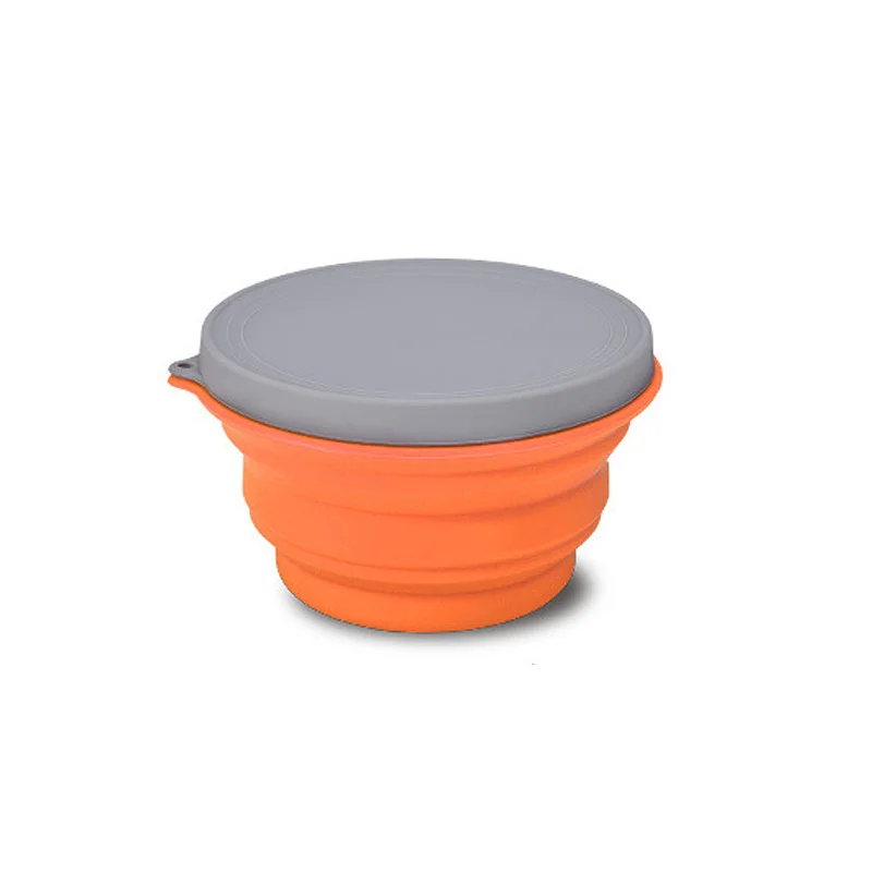 Яркие цвета креативная и удобная силиконовая телескопическая складная чаша для