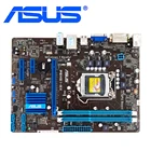 Материнские платы ASUS H61 LGA 1155, оригинальные Материнские платы ASUS H61, uATX DDR3 DVI VGA 16 ГБ, Настольная материнская плата, бу, R2.0  USB3