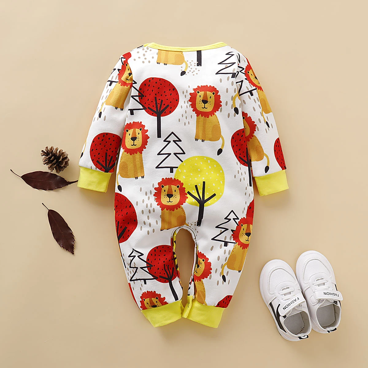 Комбинезон для маленьких девочек хлопковый комбинезон с длинными рукавами