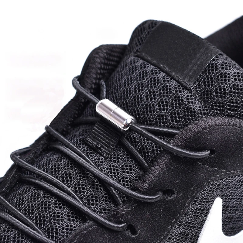 

1 Pair Fashion Elastic Shoelaces Sneakers Semicircle Shoelace Shoe Laces Quick No Tie Shoelace Kids Adult Shoes Lace 2021