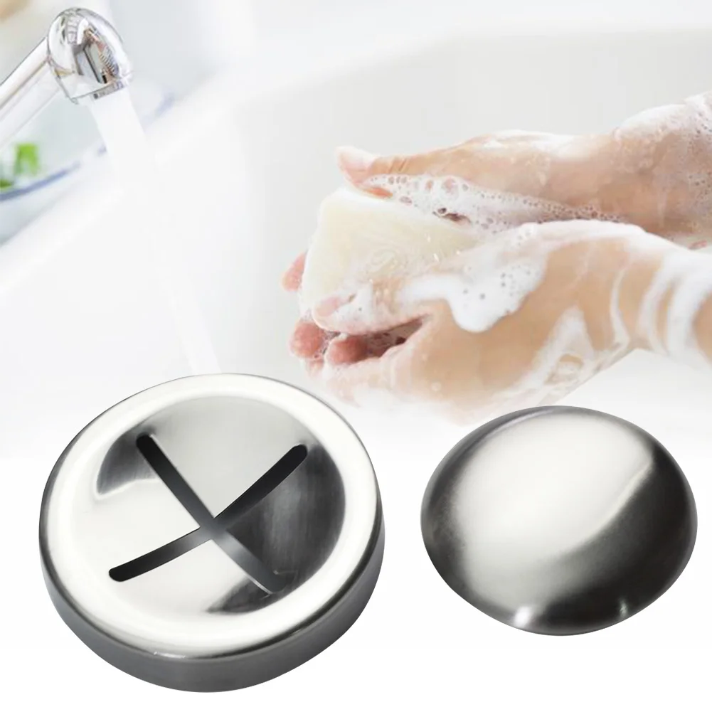 

Home Bar With Base Stainless Steel Soap Kitchen Hand Washing Odor Remover Easy Use Smooth Durable Round Hygienic Practical